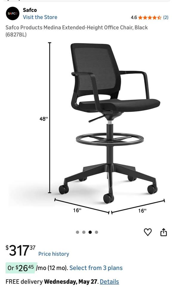 Extended-Height Office Chair