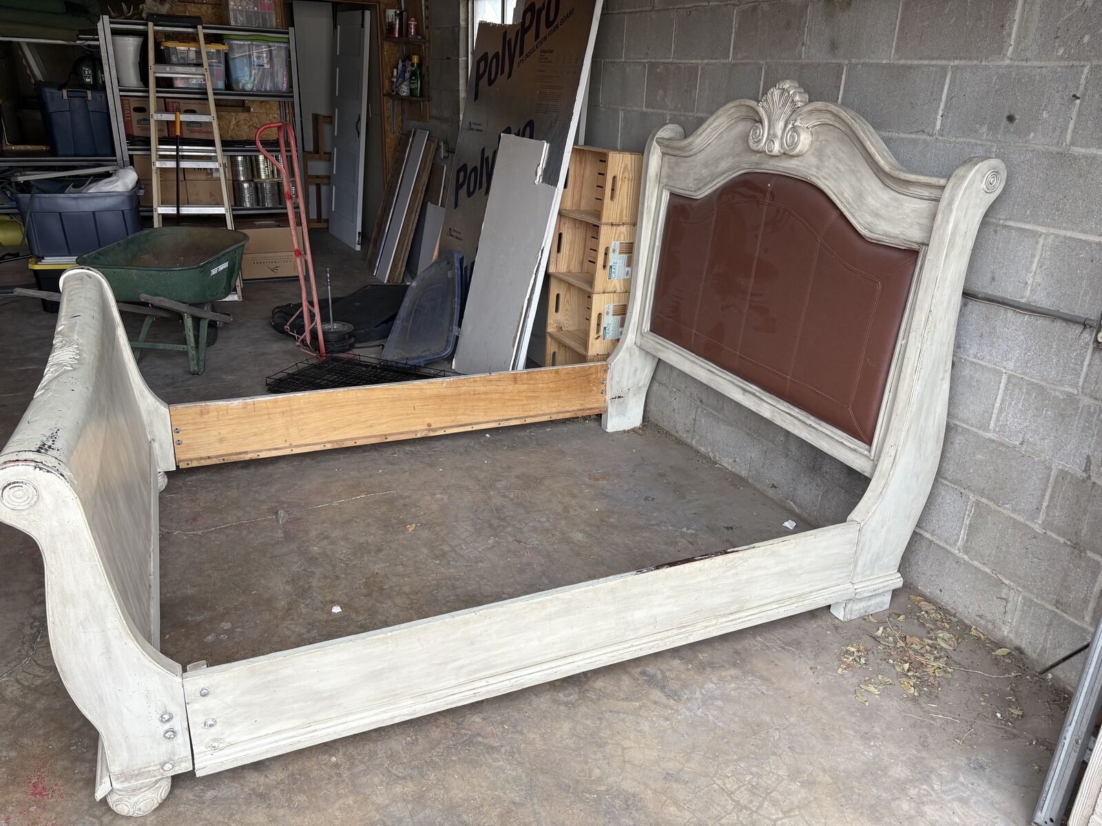 Queen Sliegh Bed Frame