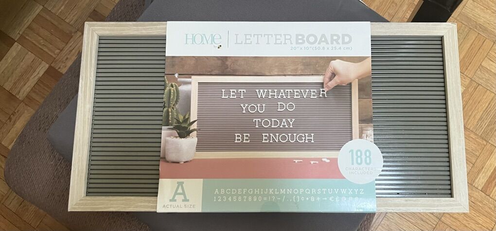 Brand New American Crafts FrameD Letter Board