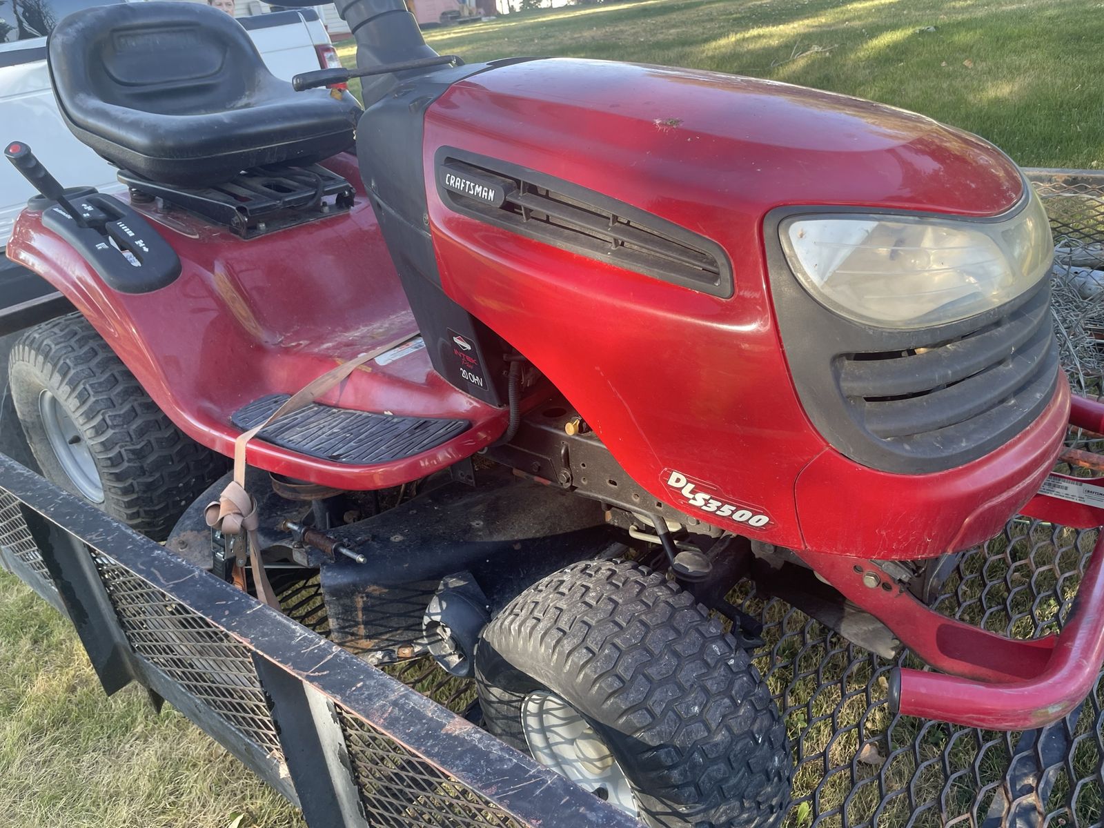 Non-running craftsman ride on mower