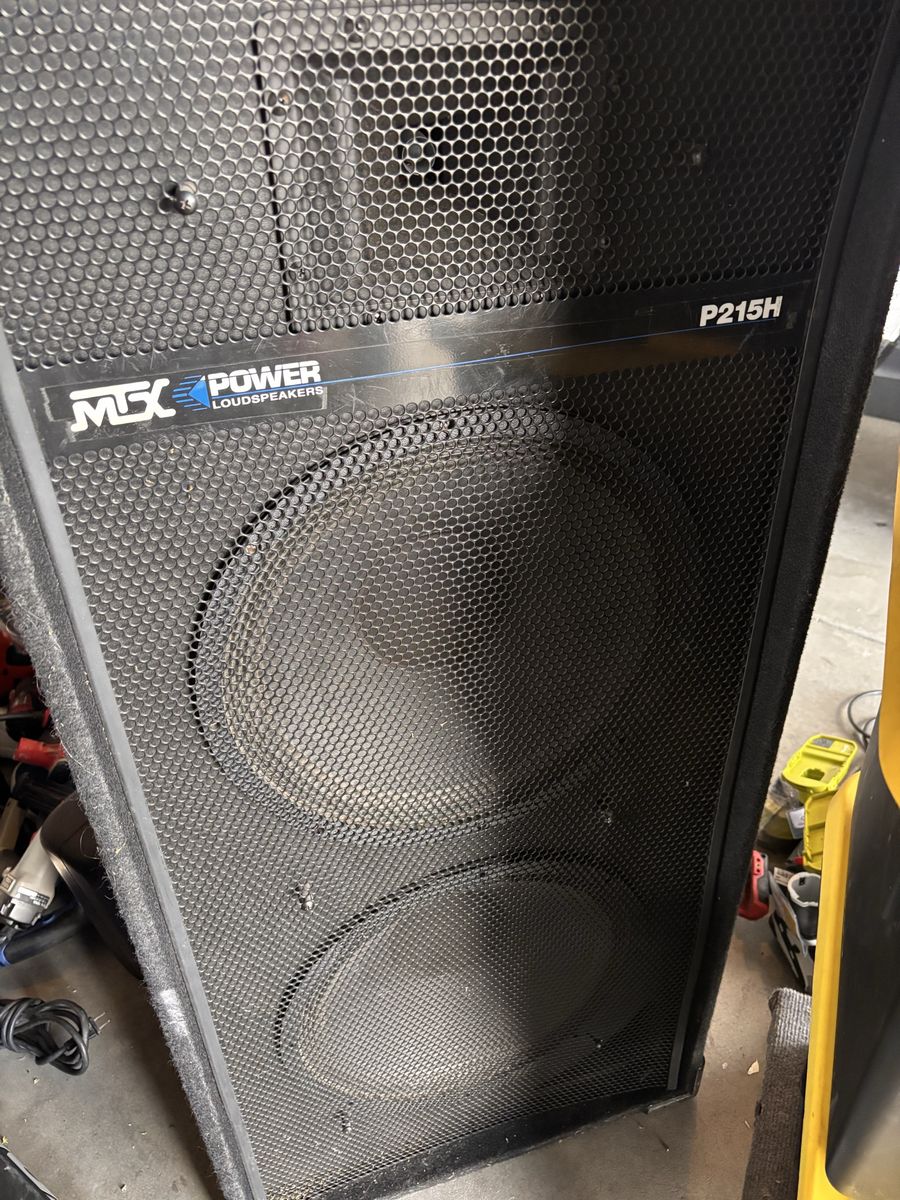 MTX Power Pro P215 H Tower Speaker Good Cond