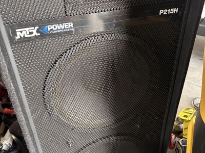 MTX Power Pro P215 H Tower Speaker Good Cond