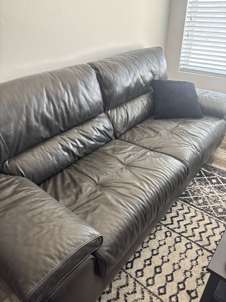 Free leather  couch