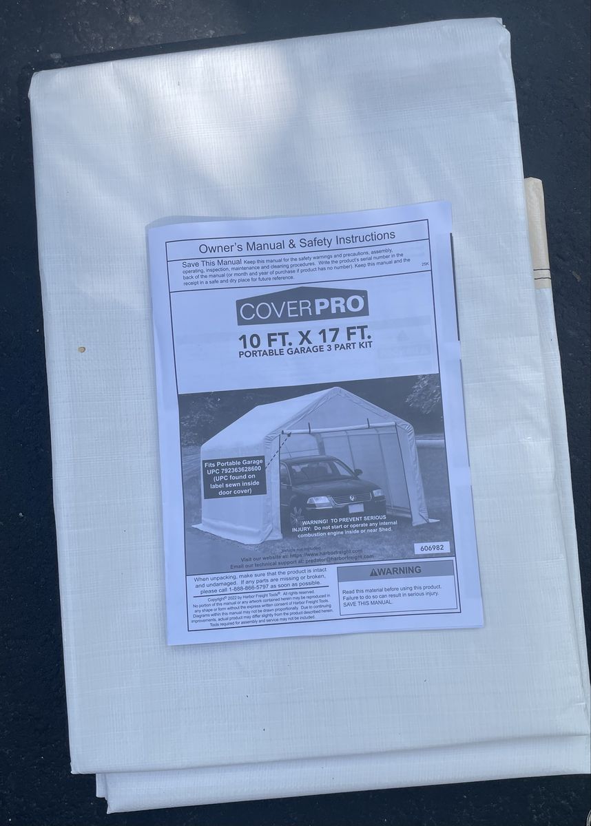 Rear panel 10x17 Harbor Freight tent