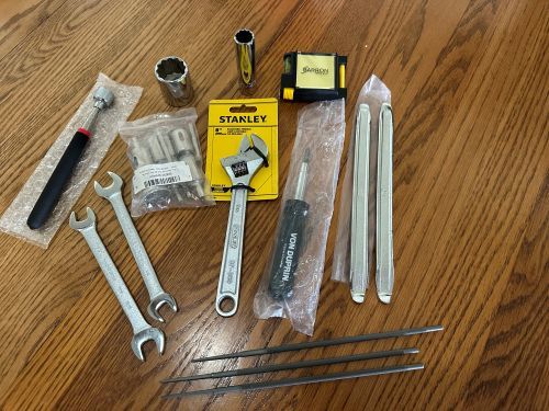 LOT OF TOOLS, PROTO/STANLEY/OTHERS. SOCKETS, WRENCHES, SCREWDRIVER, AND MORE