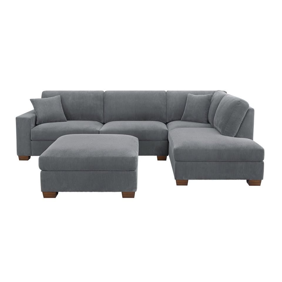 FREE DELIVERY – Thomasville Sectional + Ottoman Set