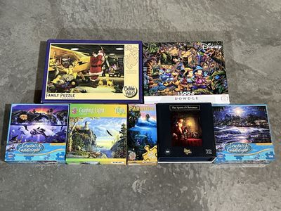 Christmas, Dowdle Mickey Mouse, Landscape Puzzles