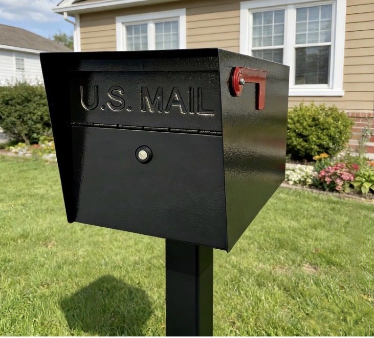 NEW! Mailbox with Mounting Post