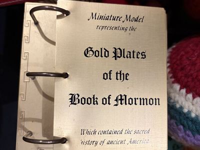 Miniature Model Gold Plates of the Book of Mormon Replica