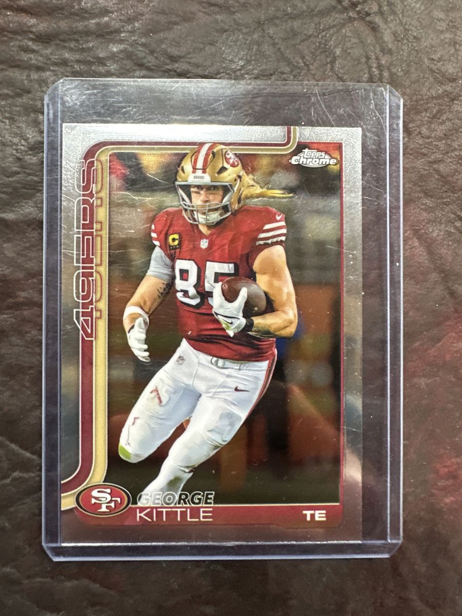 Topps Chrome George Kittle 49ers TE Football Trading Card