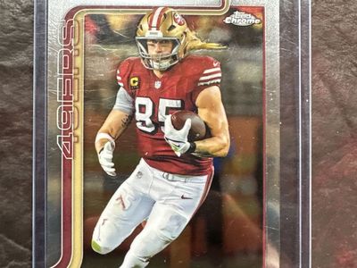 Topps Chrome George Kittle 49ers TE Football Trading Card