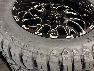 New TIS 544BM 6x5.5 6x135 33x12.50r20 Terramax RT Chevy Silverado 1500 GMC Sierra Ford F150 F 150 3 peak all season snowflake