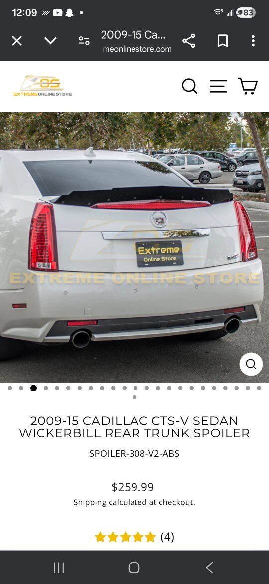 2009 to 2013 cts spoiler