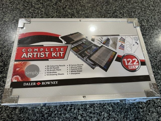 ***NEW*** still SEALED - Daler-Rowney Simply Artist Kid, Multi Medium, Multi Color 122 Pieces