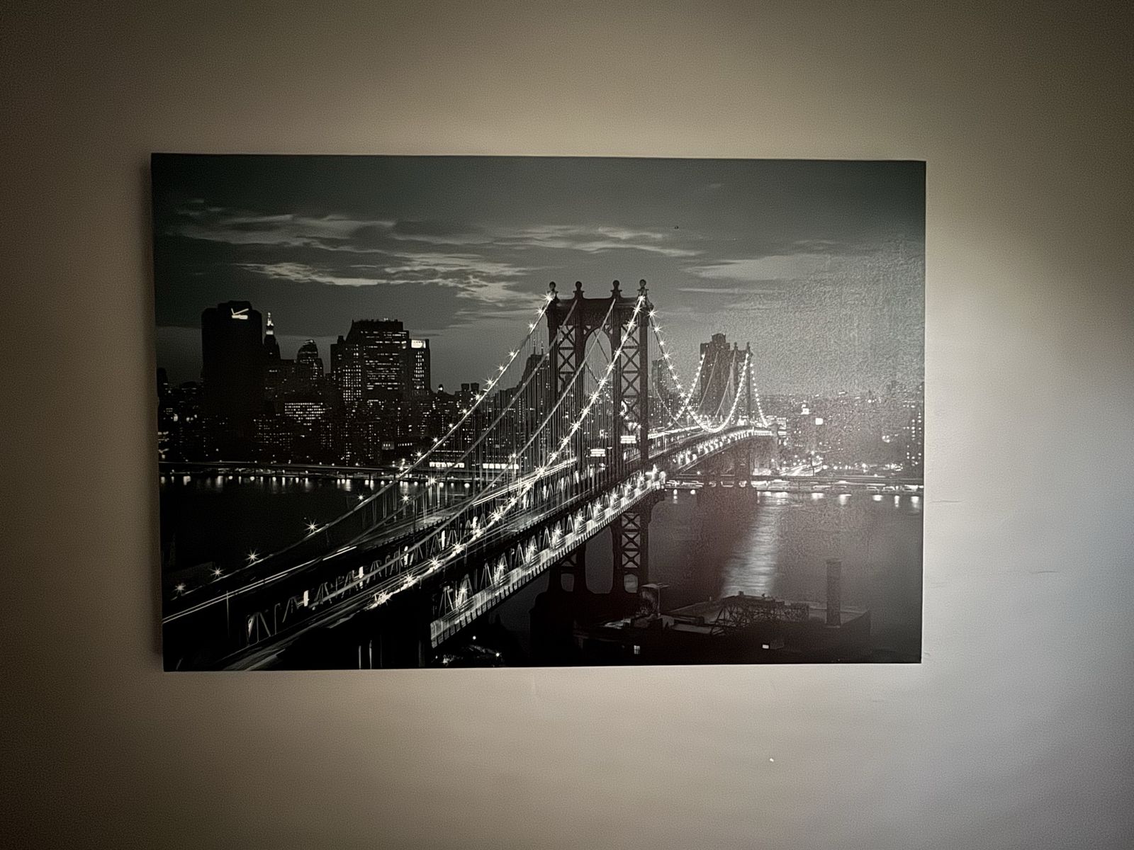 Canvas Picture of Manhattan Bridge