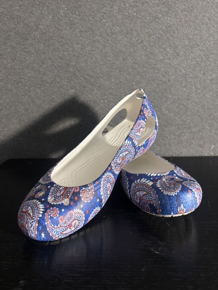 Crocs X Vera Bradley Kadee Paisley Slip On Flats