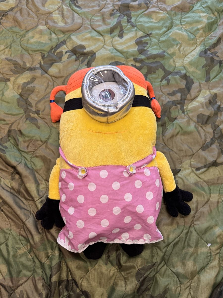 Despicable Me Minion Plush Pillow - Pink Polka Dot Outfit