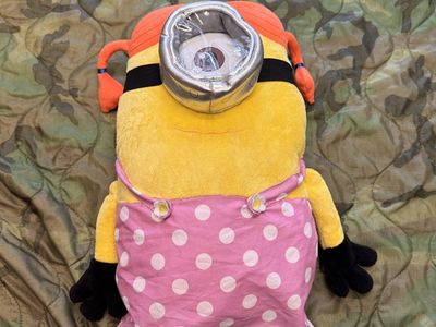 Despicable Me Minion Plush Pillow - Pink Polka Dot Outfit