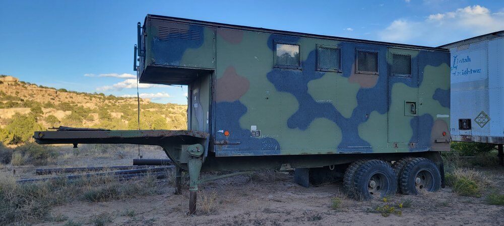 military expandable semi trailer.