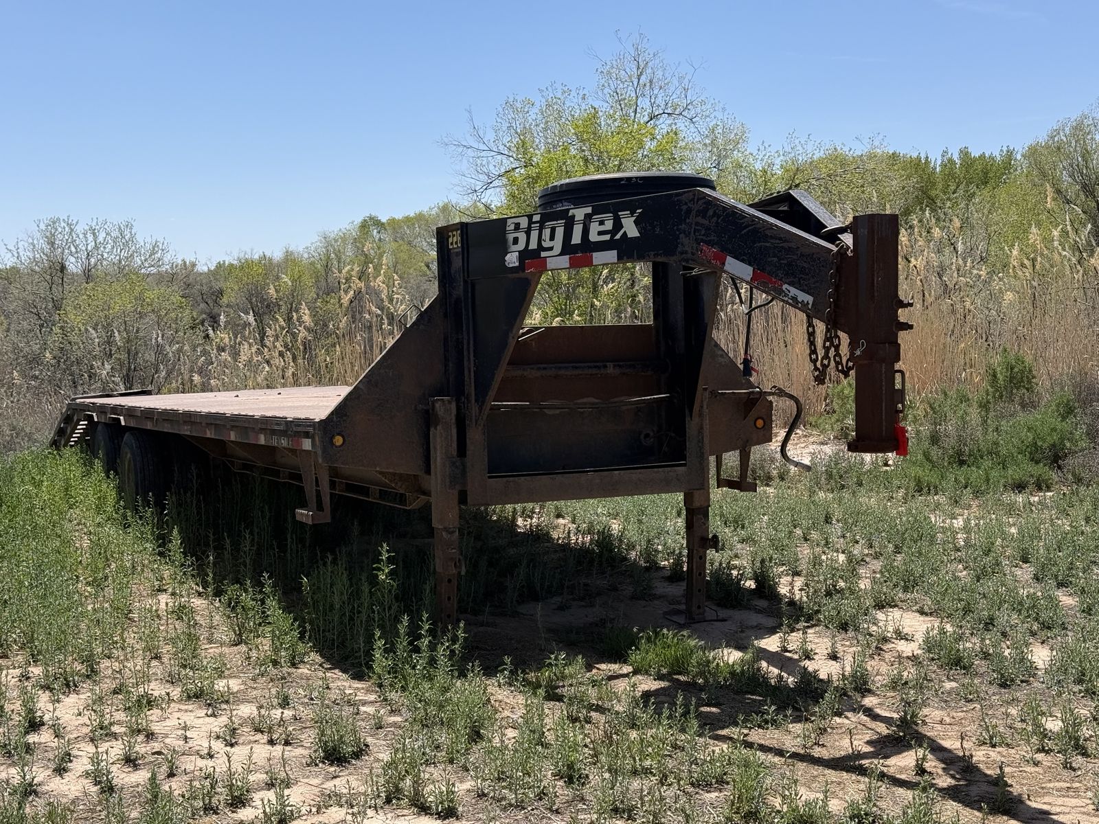 Big Tex gooseneck flat bed