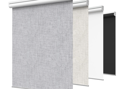 GENIMO Cordless Blackout Roller Shades, 70" W X 72" H, Grey