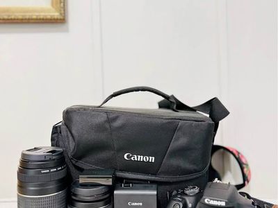 Canon EOS Rebel T7 DSLR Camera Bundle | 2 Lenses, Carrying Case, 2 Batteries & Charger