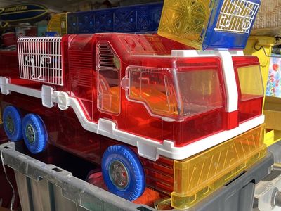 Large Hamster Cage Red Fire Truck