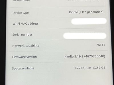 11th Generation Amazon Kindle 6 inch 16GB