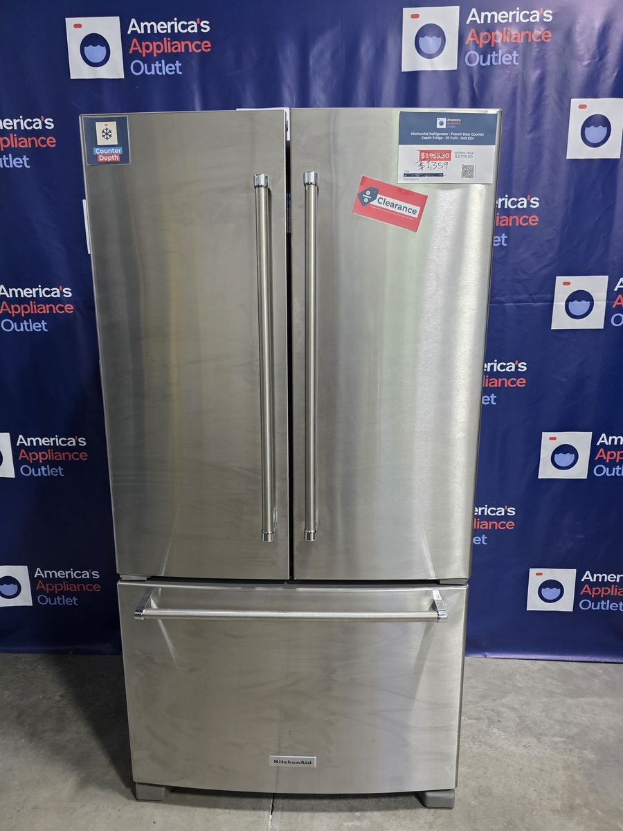 Clearance! KitchenAid Refrigerator - French Door Counter Depth Fridge