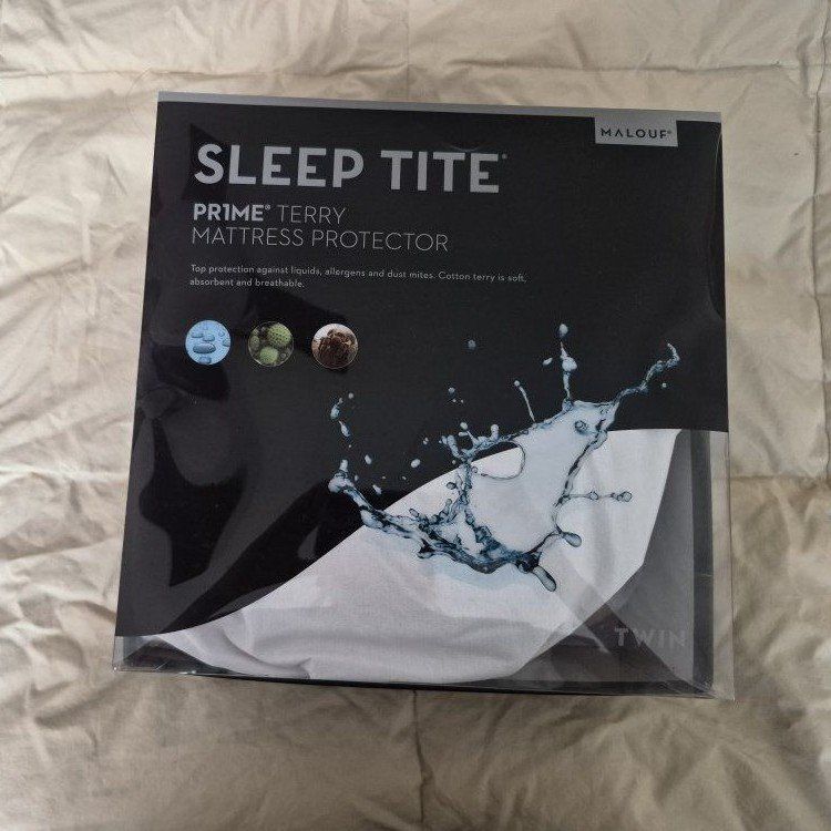 Malouf Sleep Tite Prime Terry Twin Mattress Protector - H2Pro Membrane, Waterproof