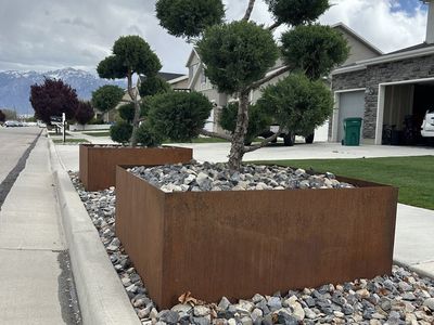 Heavy Duty Corten Steel 4'x4' Raised Garden Beds