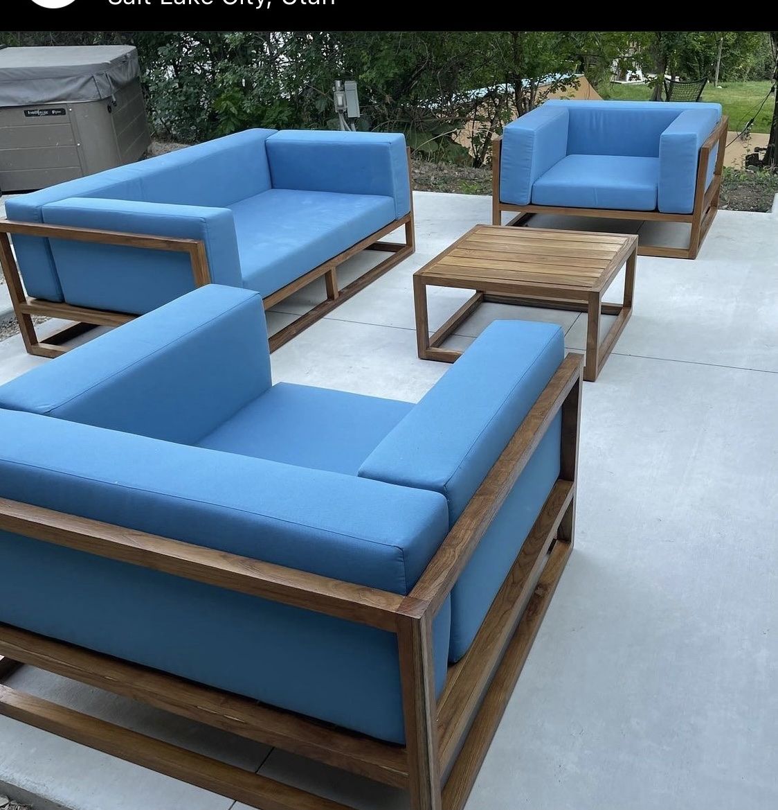 Oversized Outdoor Teak Chairs and Tables