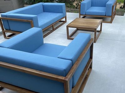 Oversized Outdoor Teak Chairs and Tables