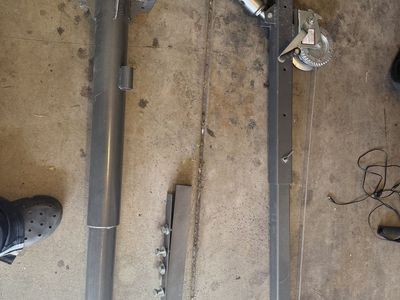 Heavy Duty Steel Davit Crane with Winch and Mounting Base