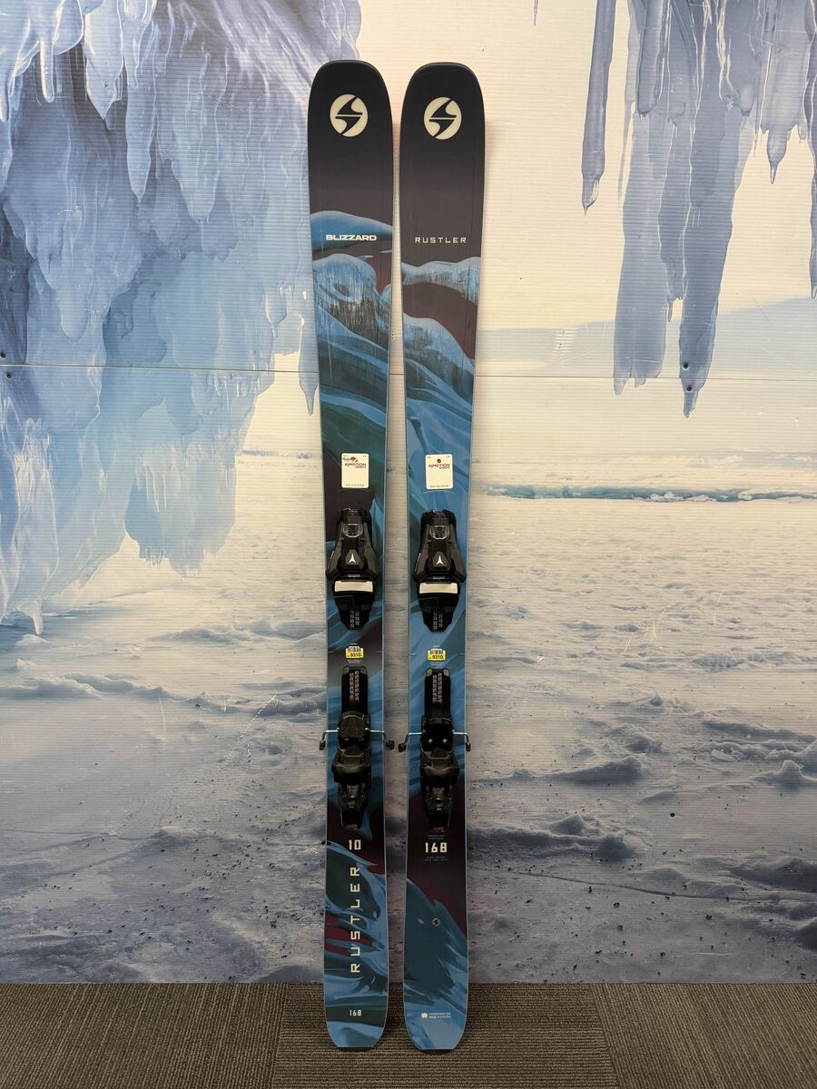 Blizzard Rustler 10 168cm Skis w/ Atomic Strive 11 Bindings Lightly Used 2026