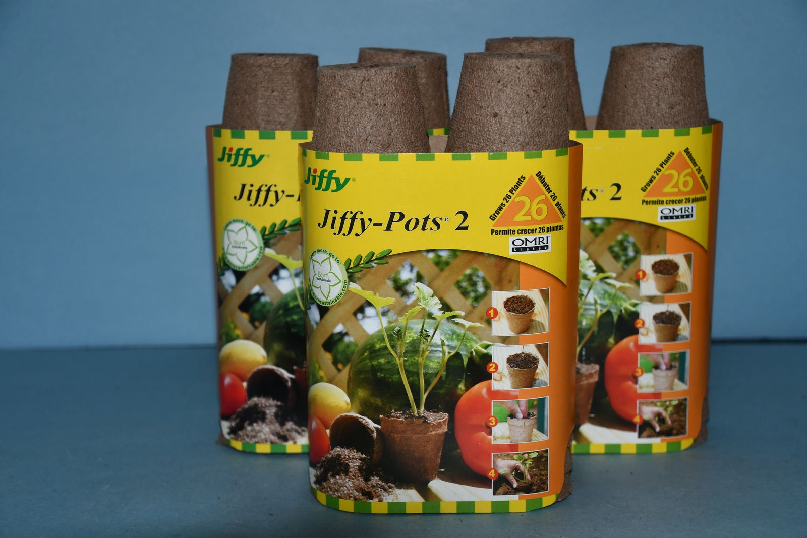 78 NEW JIFFY 2" ROUND PEAT POTS ~ SEED STARTER ~ GARDENING ~ ALL FOR $10