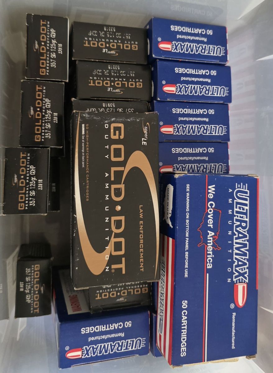 1000 rds 357 sig (500 GDHP and 500 FMJ)