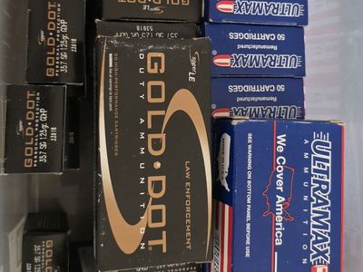 1000 rds 357 sig (500 GDHP and 500 FMJ)