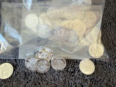 1 gran .999 Fine Silver Buffalo Rounds/Coins - Lot of 50+ - Collectible Bullion