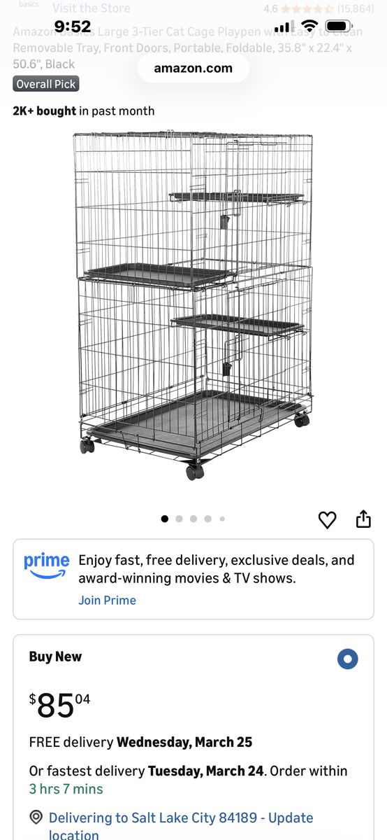 Brand New, Nice 2 Level Cat Cage
