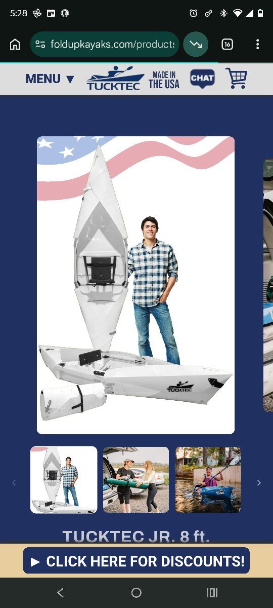 folding tuctek kayak