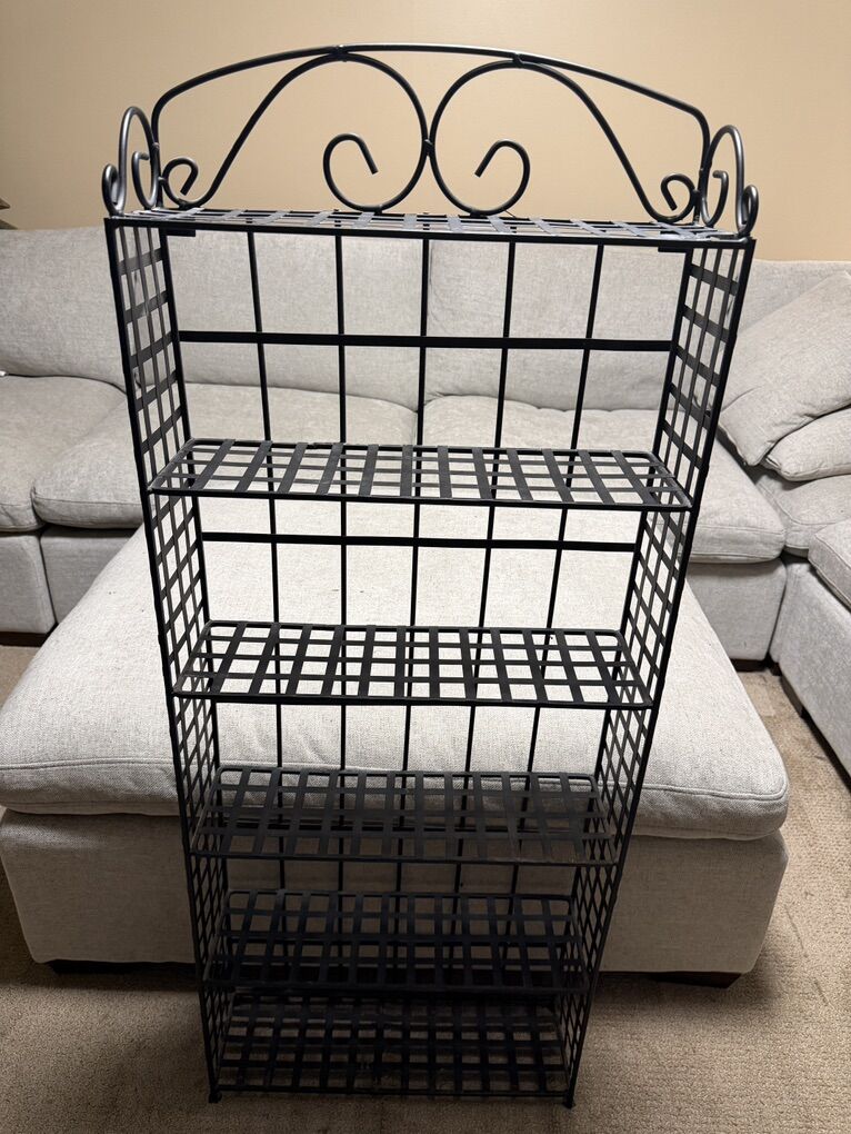 Wrought Iron Media Shelves