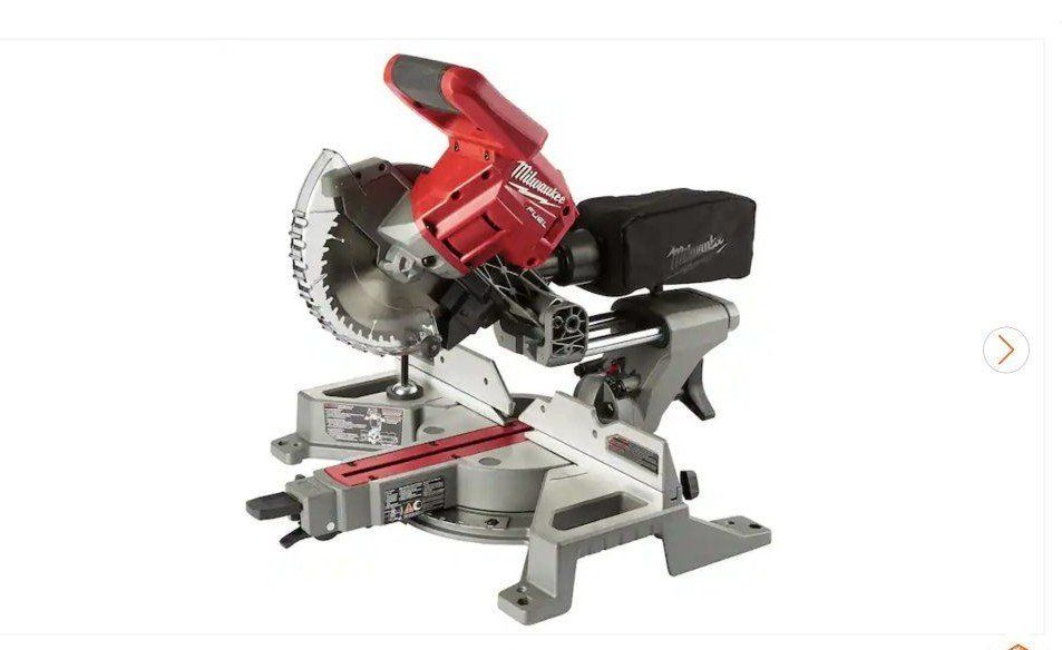Milwaukee M18 FUEL 2733-20 7-1/4 In. Cordless Dual Bevel Slidimng Compound Miter Saw (Tool-Only)- Brand New