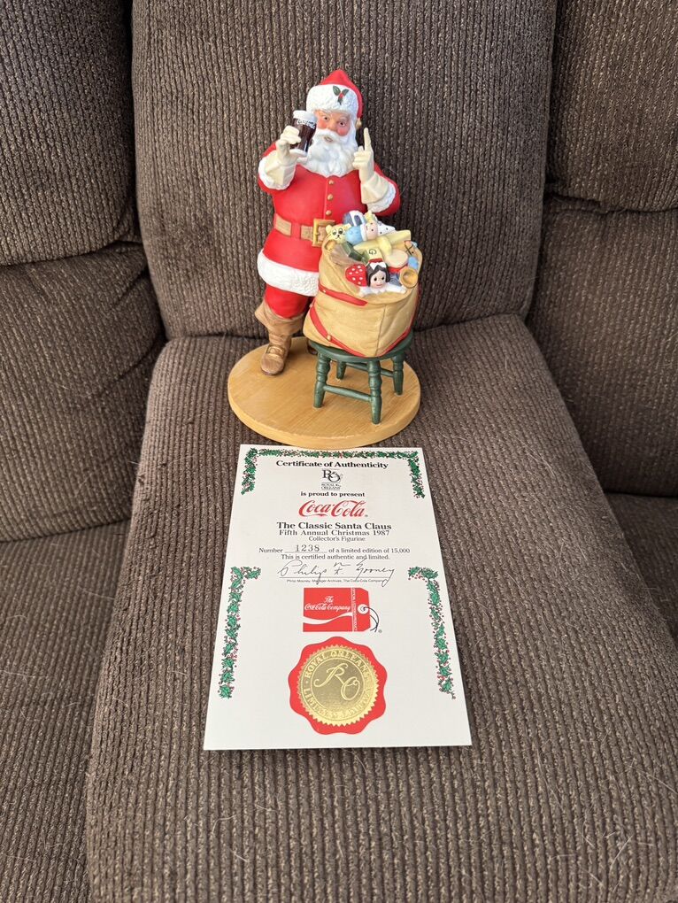 Coca Cola Santa Figurine