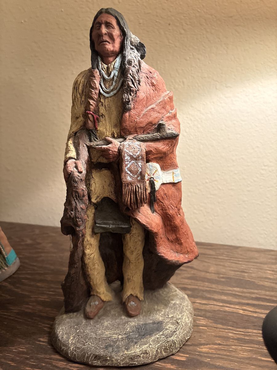 R. Monfort “Peace Pipe” statue
