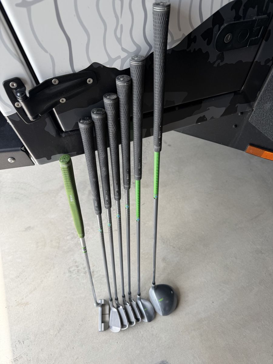 LEFT HANDED U.S. Kids Golf Ultralight DV3 Set - Size 57 (Green) - 7 Piece Set