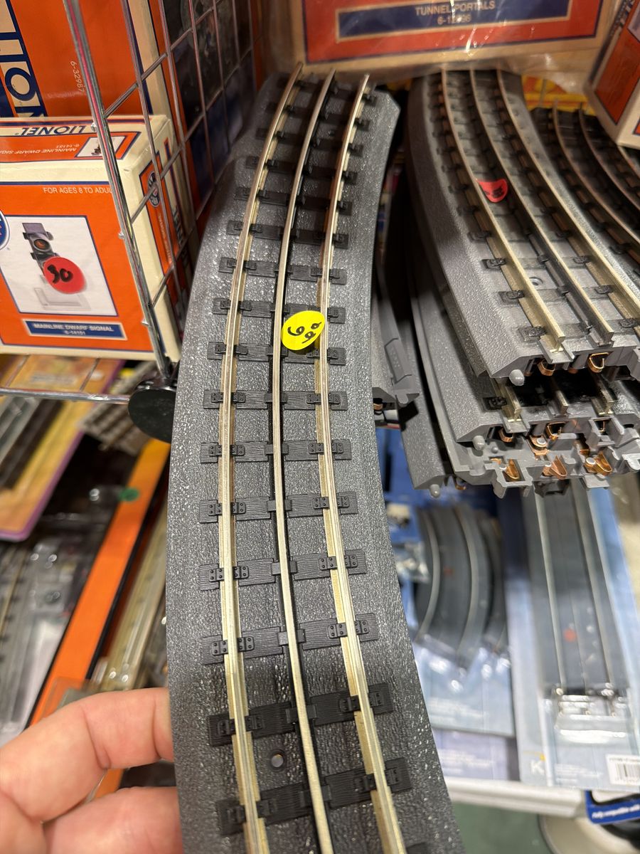O gauge train track MTH Real Trax O72 Curves