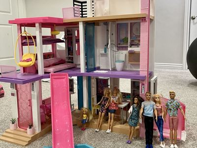 Barbie Dream House and Dolls
