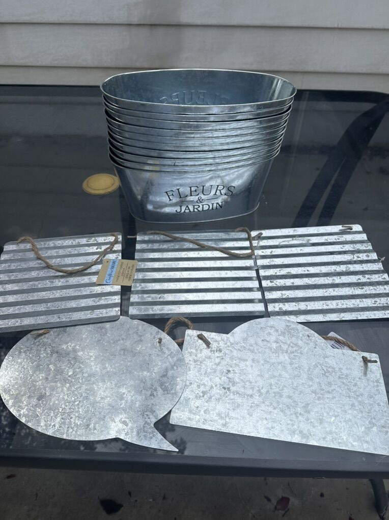 Misc Tins And Metal Craft Supplies