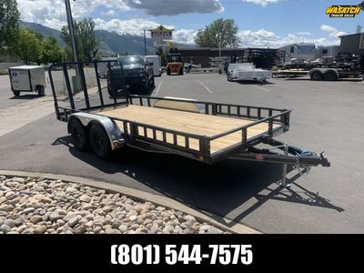 2026 PJ Trailers 7X14 UL 7K with ATV Ramps Utility